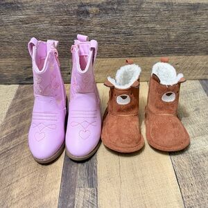 New Stepping Stones Baby Cowboy Boots Size 4 / 3 Shoes